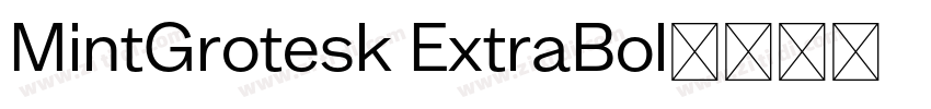 MintGrotesk ExtraBol字体转换 MintGrotesk ExtraBol字体转换
